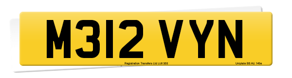 Registration number M312 VYN